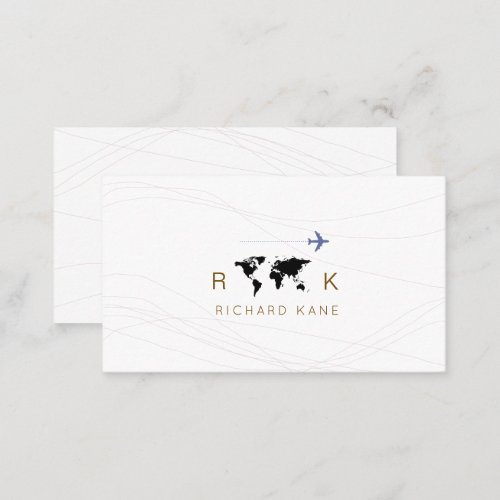 business card for a travel agent