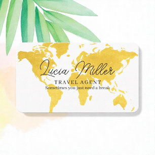 Business Card for a Travel Agent