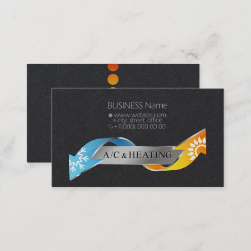 Business card for air conditioner and heating