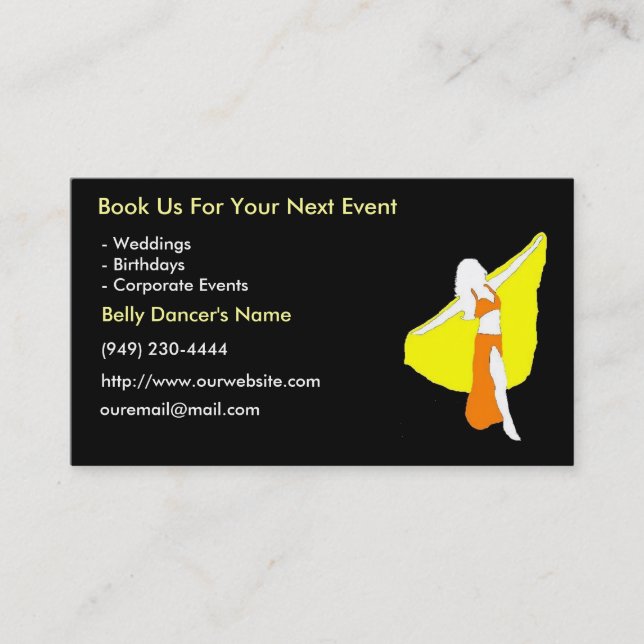 Business Card for Belly Dancers (Front)