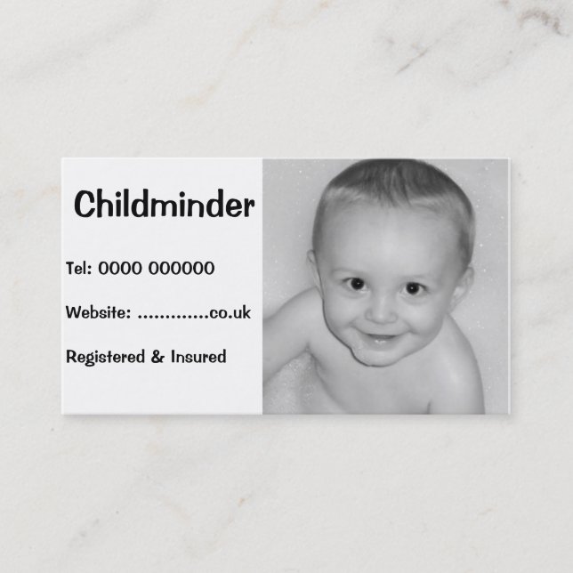 Business card for childcare (Front)