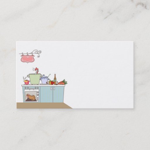 Customizable business card for cook or chef
