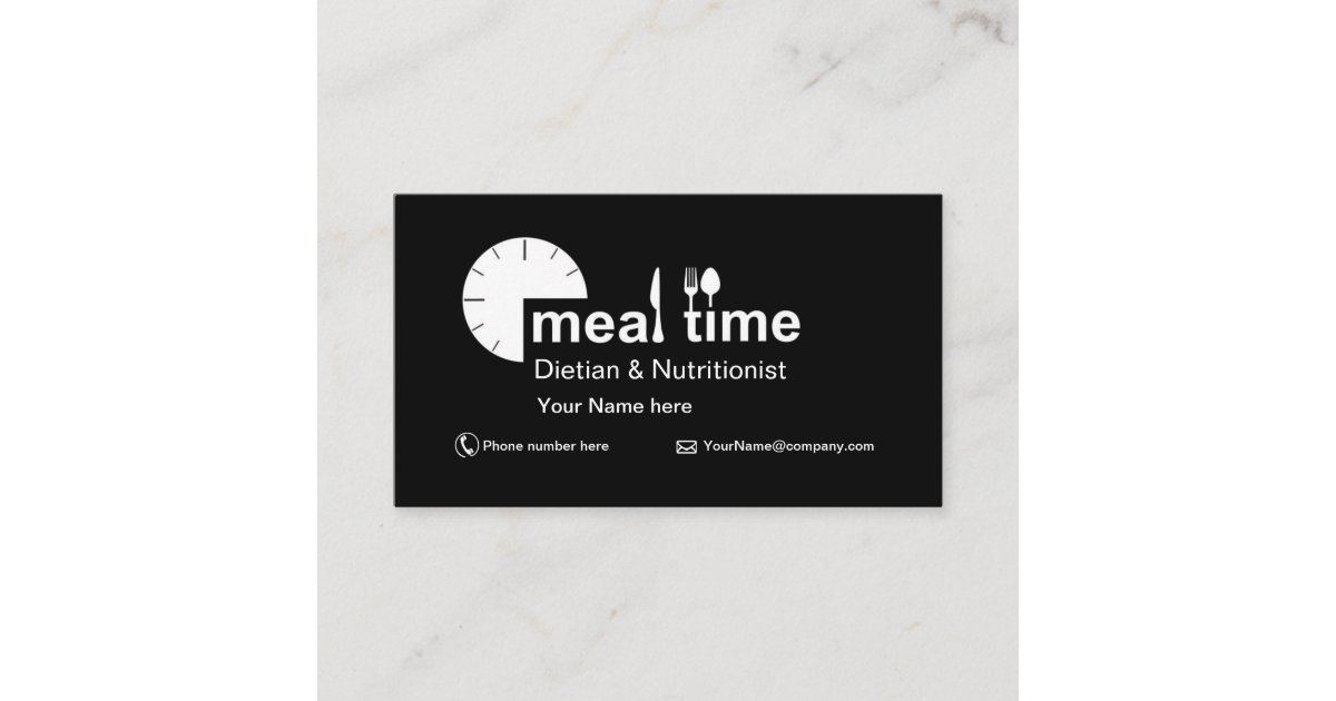 Business card for Dietitian & Nutritionist Zazzle
