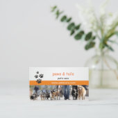 business card for dog trainers (Standing Front)
