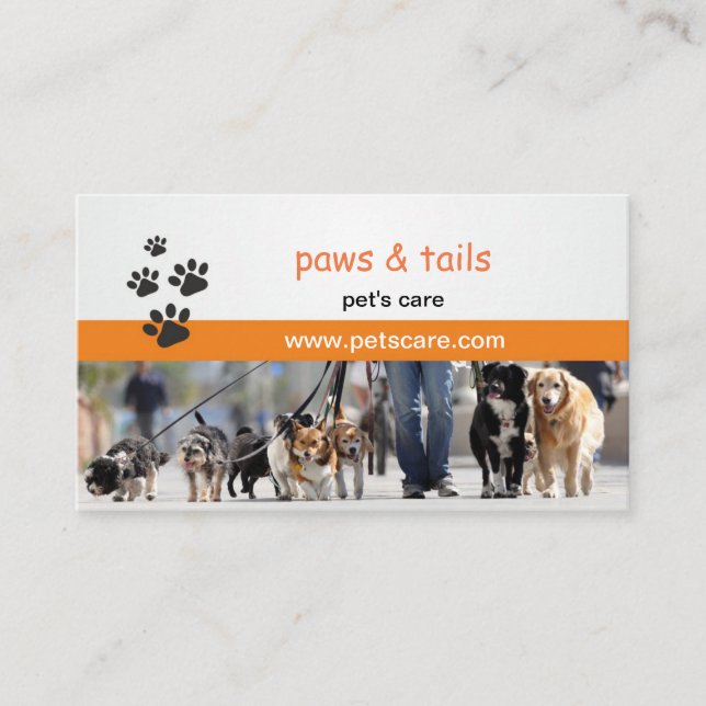 business card for dog trainers (Front)