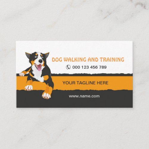 business card for dog trainers