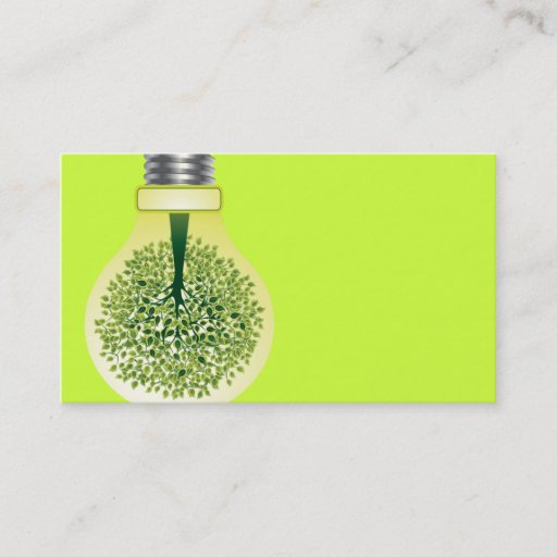 Customizable business card for environmental protection
