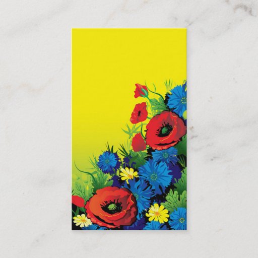 Customizable business card for florist