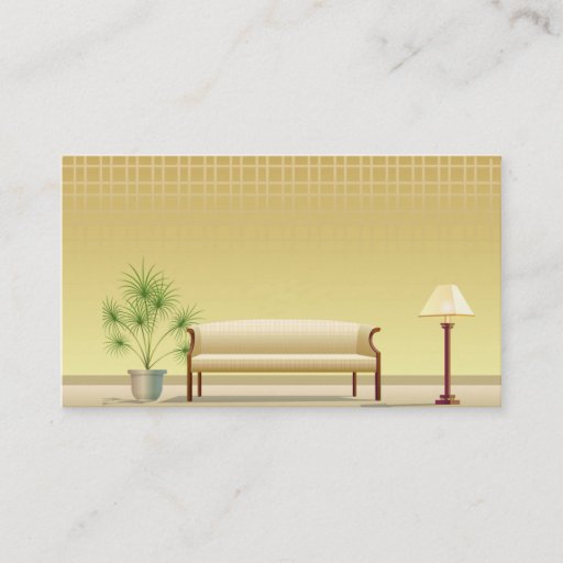 Customizable business card for furniture