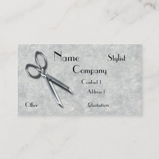 Customizable Business Card for Hairstylist