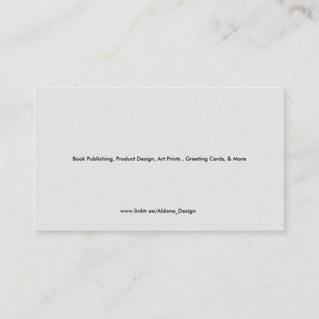 Business Card for illustrator (Back)