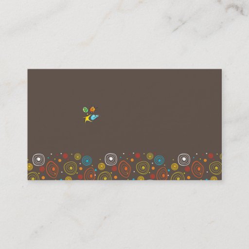 Customizable business card for kid