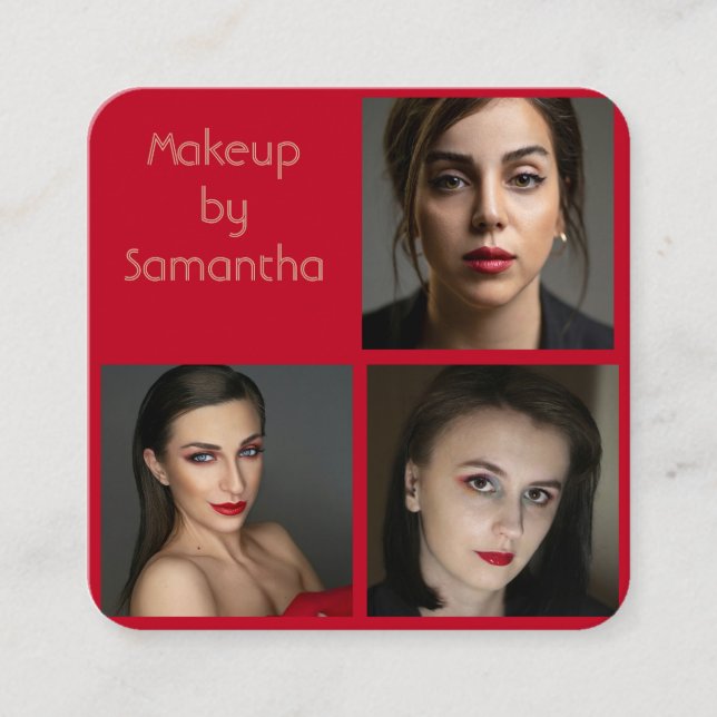 Business Card for Makeup Artist (Front)