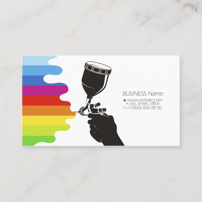 Business card for painter (Front)