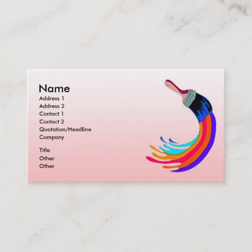 Business Card for Painter