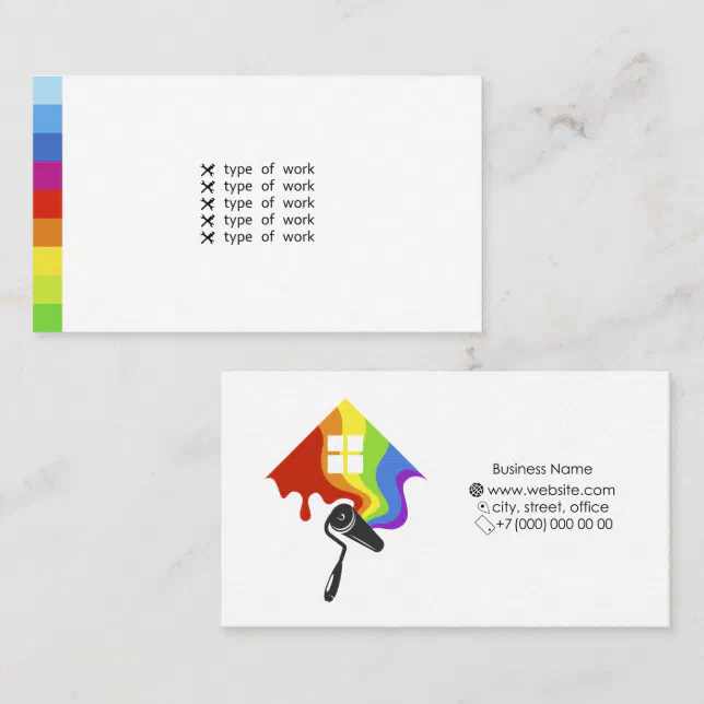 Business Card For Painter And Paint Job Zazzle   Business Card For Painter And Paint Job R61f636c08f6840c89b665498947d4189 Tcvcr 644.webp