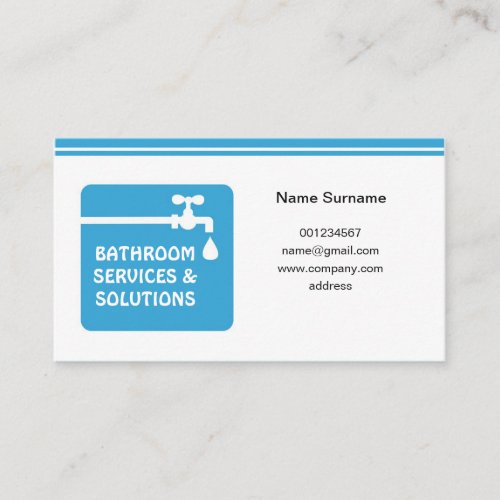 business card for plumber  handyman