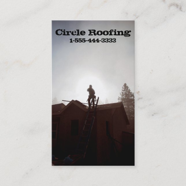 Business Card For Roofer/Construction (Front)