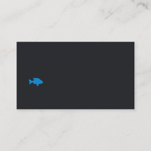 business card for seafood,aquarium,restaurant