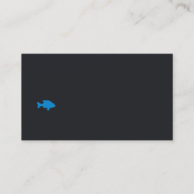 business card for seafood,aquarium,restaurant (Front)