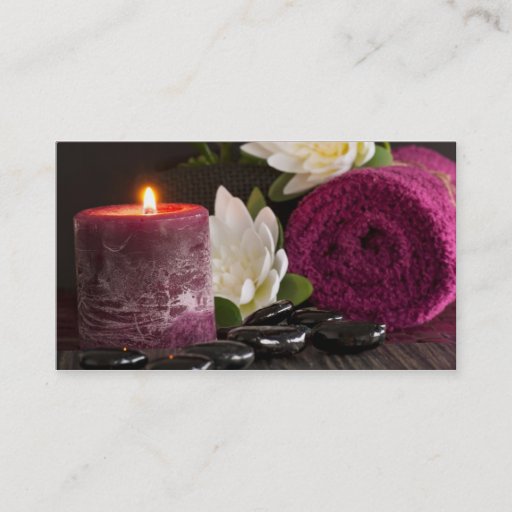 Customizable Spas and beauty parlour calling card business cards