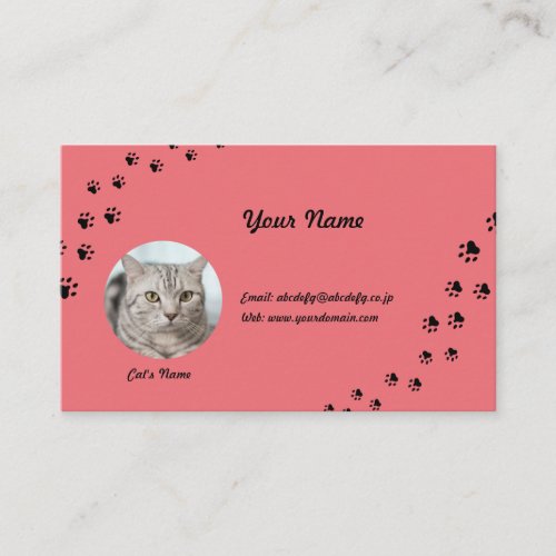 Business Card for Storing Pictures and Names of Ca
