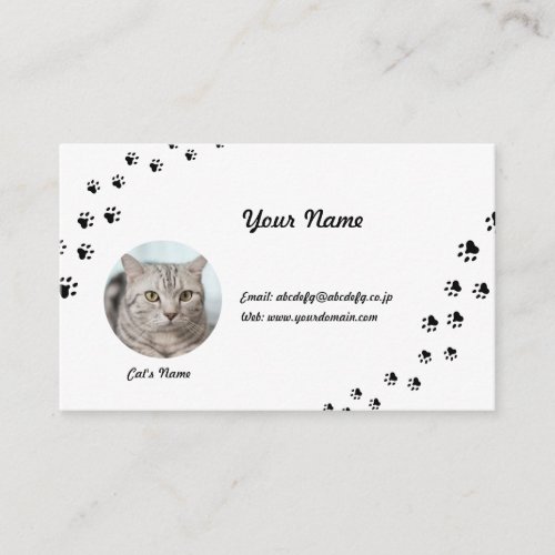 Business Card for Storing Pictures and Names of Ca