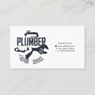 Business card for the plumber