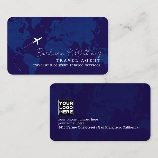 Business Card for Travel Agents (Front/Back)