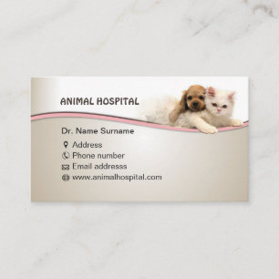 business card for veterinary