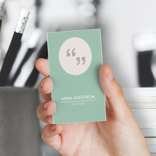 Business card for writer or blogger (Creator Uploaded)