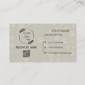 Business card for your dog grooming business