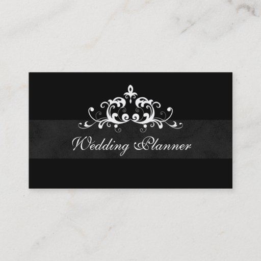 Customizable Business Card Formal Wedding Event Planner
