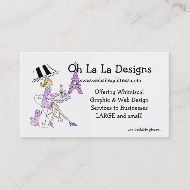 Business Card :: French Cafe (Front)