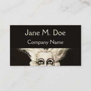 Business Card French Vintage Wig Aristocrat