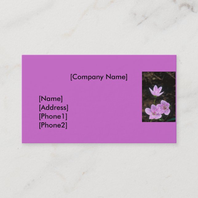 Business Card / Frequent Shopper (Front)