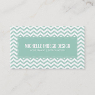BUSINESS CARD fresh chevron pattern