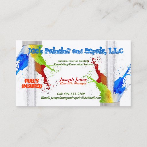 Customizable Business Card (Fully Insured)-Sample
