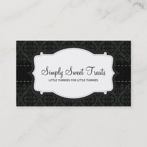 Customizable BUSINESS CARD :: funky damask 10L