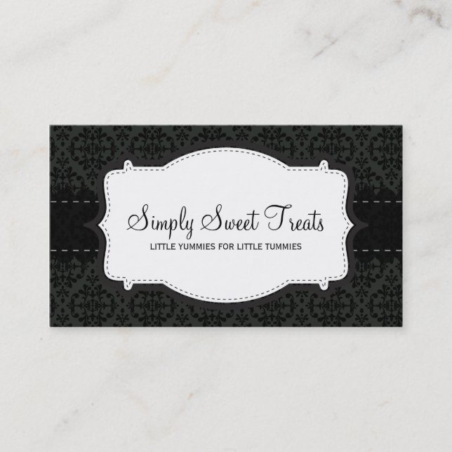 BUSINESS CARD :: funky damask 10L (Front)