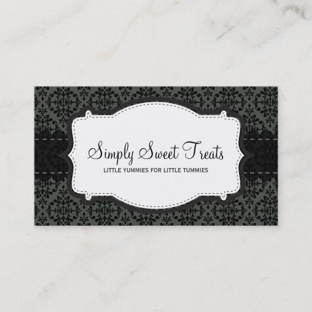 BUSINESS CARD :: funky damask 10L (Front)