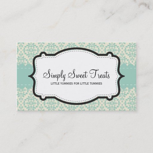 Customizable BUSINESS CARD :: funky damask 2L