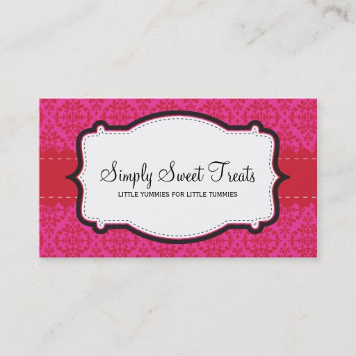 Customizable BUSINESS CARD :: funky damask 5L
