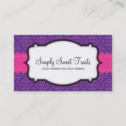 BUSINESS CARD :: funky damask 8L
