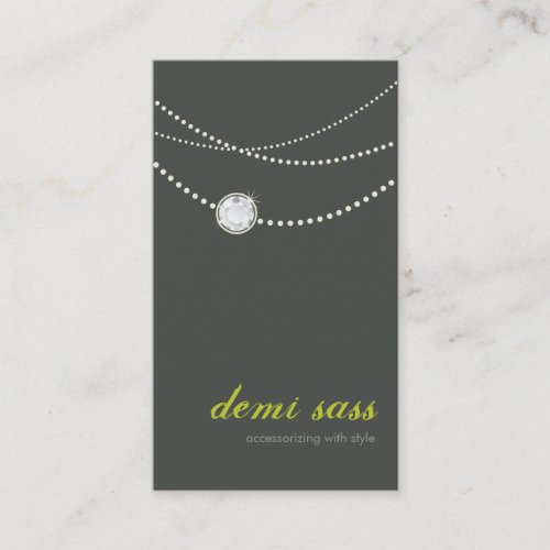BUSINESS CARD funky stylish necklace