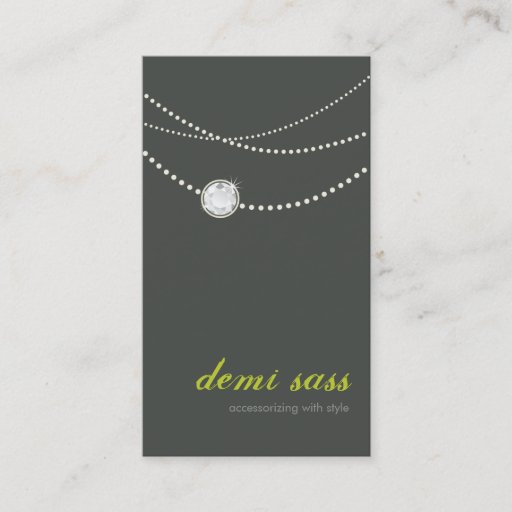 Customizable BUSINESS CARD funky stylish necklace
