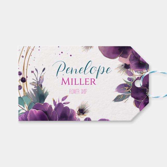 Business Card Gift Tags (Front (Horizontal))