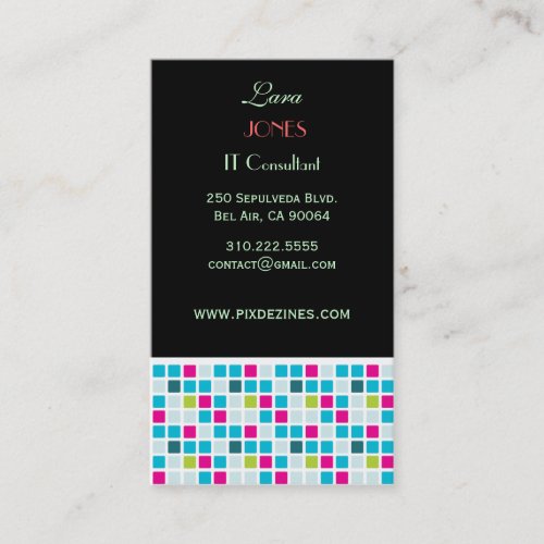 Business Card Glass Tiles