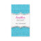 BUSINESS CARD glitzy glitter sparkle gold blue