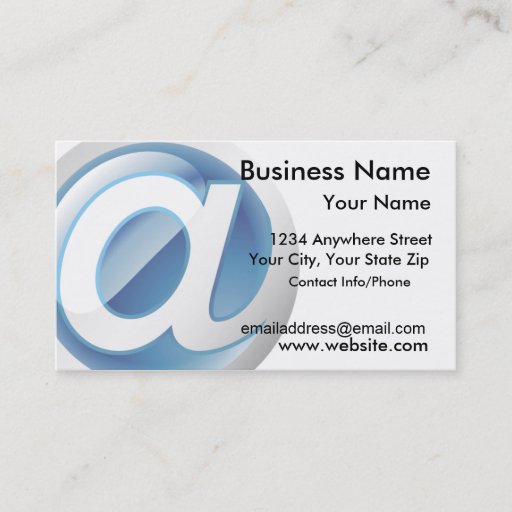 Customizable Business Card Glossy Web Icon